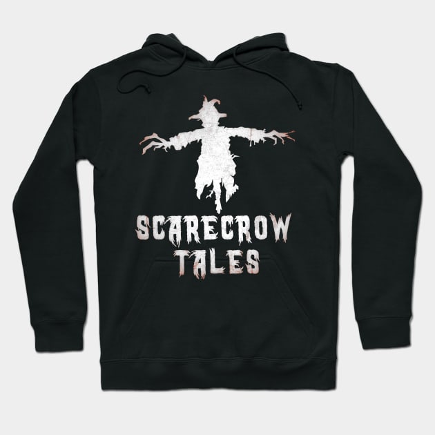 Scarecrow Tales Podcast Logo On Dark Hoodie by ScarecrowTalesPodcast